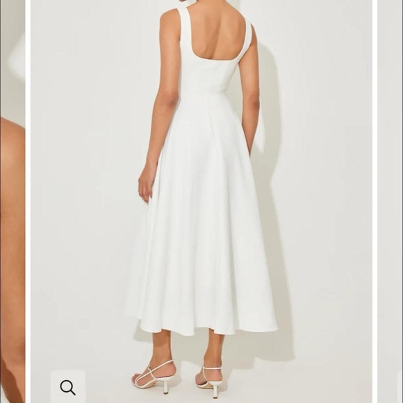 The Ultimate Muse High Waist Square Neck Midi Dress - Picture 2 of 2